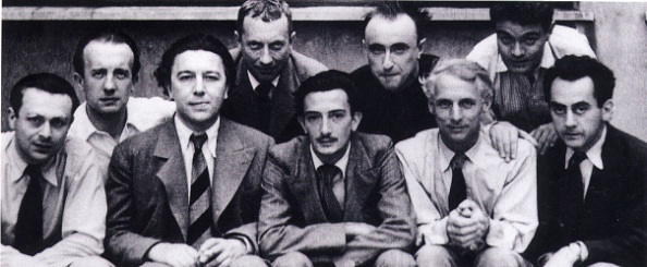  Tzara, Eluard, Bretón, Hans Arp, Dalí, Tanguy, Ernst,  Crevel, Man Ray